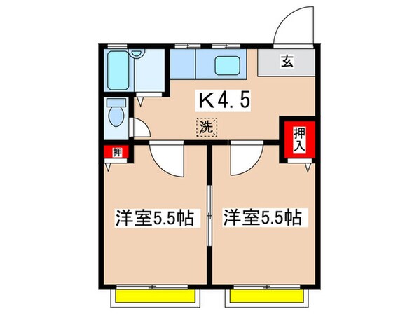 アーバン生田の物件間取画像